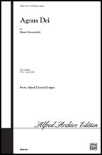 Agnus Dei Three-Part Mixed choral sheet music cover Thumbnail